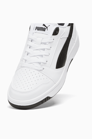 Rebound V6 Lo Big Kids' Sneakers, PUMA White-PUMA Black-PUMA Black, extralarge