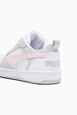 Rebound V6 Lo Youth Sneakers, PUMA White-Frosty Pink-Ash Gray, extralarge-GBR