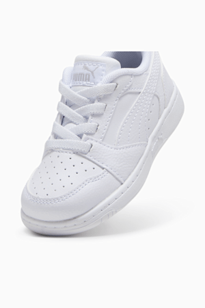 Rebound V6 Lo Toddlers' Sneakers, PUMA White-Cool Light Gray, extralarge-GBR