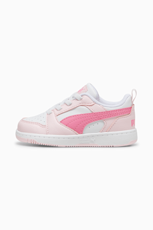 Rebound V6 Lo Toddlers' Sneakers, PUMA White-Fast Pink-Whisp Of Pink, extralarge-GBR