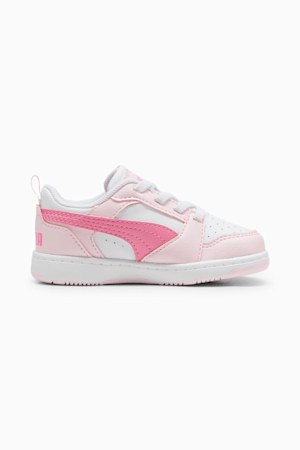 Rebound V6 Lo Toddlers' Sneakers, PUMA White-Fast Pink-Whisp Of Pink, extralarge-GBR