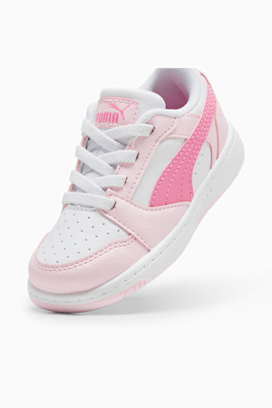 Rebound V6 Lo Toddlers' Sneakers, PUMA White-Fast Pink-Whisp Of Pink, extralarge-GBR