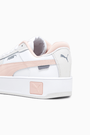 Carina Street Youth Sneakers, PUMA White-Rose Dust-Feather Gray, extralarge-GBR