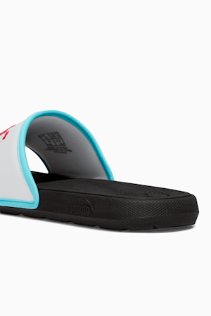 Cool Cat 2.0 Let's Play Big Kids' Slides, PUMA White-PUMA Red-Team Aqua-PUMA Black, extralarge