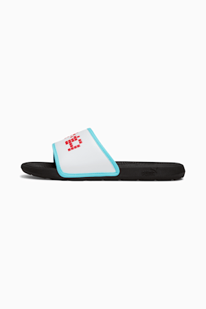 Cool Cat 2.0 Let's Play Big Kids' Slides, PUMA White-PUMA Red-Team Aqua-PUMA Black, extralarge