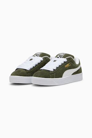 Suede XL Sneakers Unisex, Dark Olive-PUMA White, extralarge-GBR