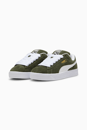Suede XL Men's Sneakers, Dark Olive-PUMA White, extralarge