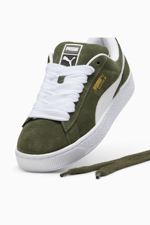 Suede XL Sneakers Unisex, Dark Olive-PUMA White, extralarge-GBR