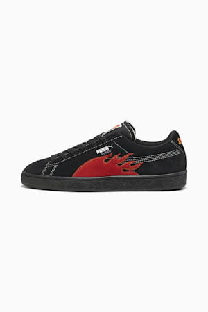 PUMA x BUTTER GOODS Suede Classic Sneakers, PUMA Black-PUMA Red, extralarge-GBR