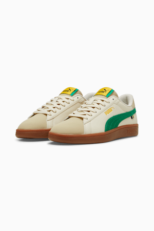 Puma Smash 3.0 Football24 Unisex Sneakers, Alpine Snow-Archive Green-Yellow Sizzle, extralarge