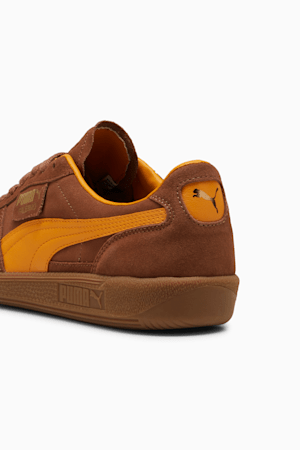 Brown leather puma on sale sneakers