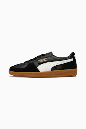 Palermo Leather Men's Sneakers, PUMA Black-Feather Gray-Gum, extralarge