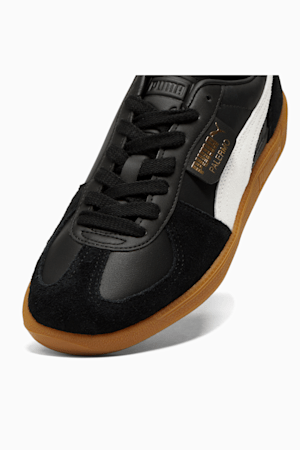 Palermo Leather Men's Sneakers, PUMA Black-Feather Gray-Gum, extralarge