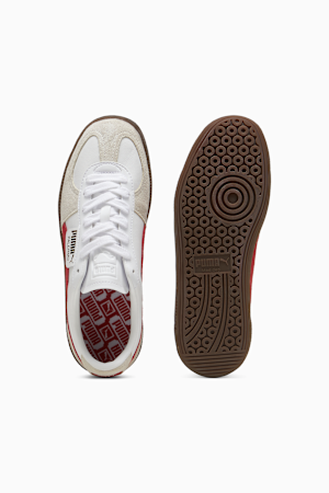 Palermo Leather Sneakers Unisex, PUMA White-Vapor Gray-Club Red, extralarge-GBR