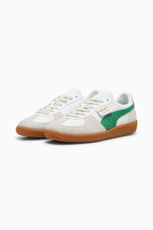 Palermo Leather Sneakers Unisex, PUMA White-Vapor Gray-Archive Green, extralarge-GBR