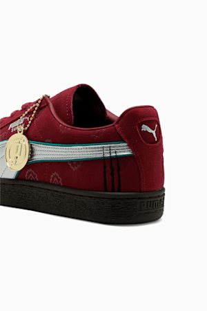 PUMA x ONE PIECE Suede Red-Haired Shanks Men's Sneakers, Team Regal Red-PUMA Silver, extralarge