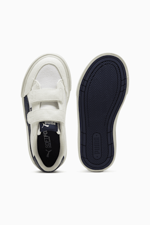 Court Classic Vulc Formstrip Kids' Sneakers, PUMA White-PUMA Navy-Vapor Gray, extralarge