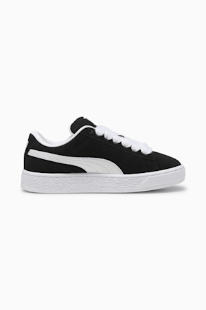 Junior Puma Suede Trainer - Black / White, 396577_02