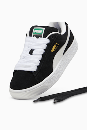 Puma suede black 2024 junior size 5