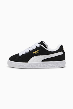 Suede XL Kids' Sneakers, PUMA Black-PUMA White, extralarge-GBR