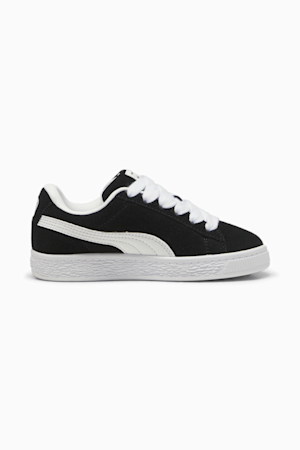 Suede XL Kids' Sneakers, PUMA Black-PUMA White, extralarge-GBR