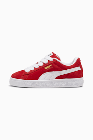 Red puma suede best sale kids