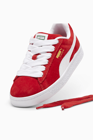 Red puma suede kids top