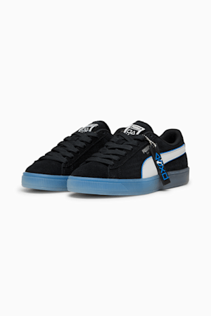 PUMA x PLAYSTATION Suede Youth Sneakers, PUMA Black-Glacial Gray, extralarge-GBR