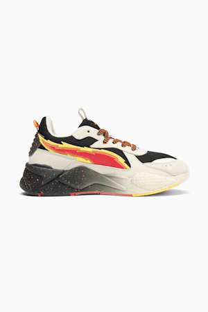 PUMA x CHEETOS® RS-X FH Men's Sneakers, Warm White-PUMA Black-Yellow Blaze-Rickie Orange, extralarge