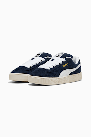 Suede XL Hairy Sneakers, Club Navy-Frosted Ivory, extralarge-GBR