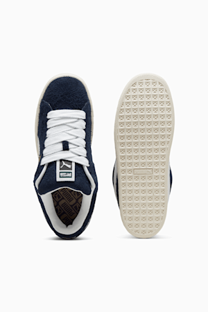 Suede XL Hairy Sneakers, Club Navy-Frosted Ivory, extralarge-GBR