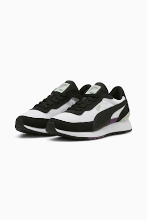 Road Rider Suede Sneakers, PUMA White-PUMA Black, extralarge-GBR