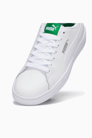 Serve Pro Lite Women's Sneakers, Puma White-Puma White-Amazon Green-Puma Silver, extralarge