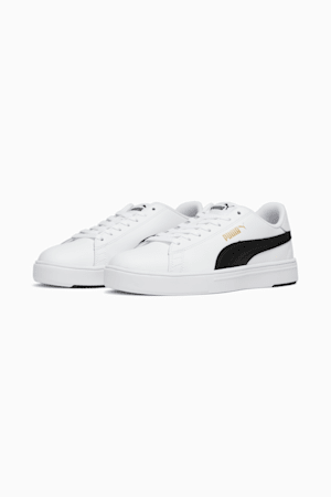 Serve Pro Lite Women's Sneakers, Puma White-Puma Black-Puma Team Gold, extralarge