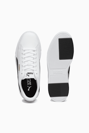 Serve Pro Lite Women's Sneakers, Puma White-Puma Black-Puma Team Gold, extralarge