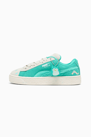 PUMA x SQUISHMALLOWS Suede XL Winston Big Kids' Sneakers, Warm White-Alpine Snow-Elektro Pool, extralarge