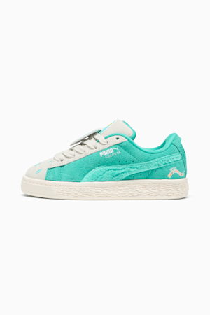 PUMA x SQUISHMALLOWS Suede XL Winston Little Kids' Sneakers, Warm White-Alpine Snow-Elektro Pool, extralarge