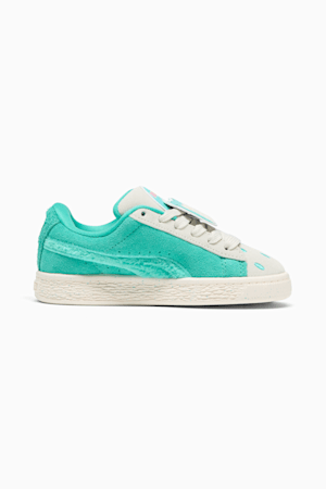 PUMA x SQUISHMALLOWS Suede XL Winston Little Kids' Sneakers, Warm White-Alpine Snow-Elektro Pool, extralarge