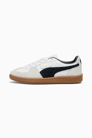 Palermo Women's Leather Sneakers, PUMA White-Vapor Gray-Gum, extralarge