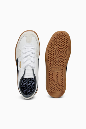 Brown and white puma shoes store