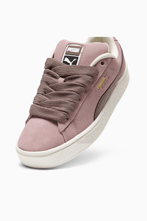 Suede XL Women's Sneakers, Future Pink-Warm White, extralarge