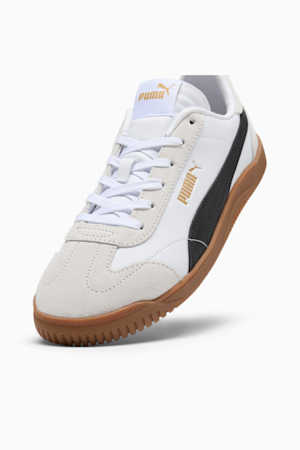 PUMA Club 5v5 Suede Men's Sneakers, PUMA White-PUMA Black-Feather Gray, extralarge
