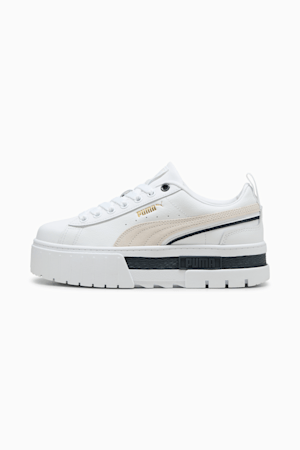 Mayze Classics Women's Sneakers, PUMA White-PUMA Gold, extralarge