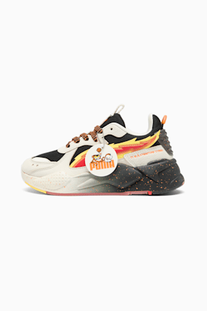 PUMA x CHEETOS® RS-X FH Big Kids' Sneakers, Warm White-PUMA Black-Yellow Blaze-Rickie Orange, extralarge