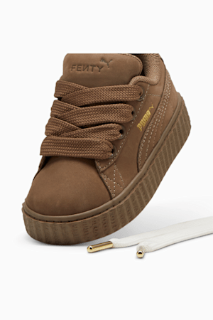 FENTY x PUMA Creeper Phatty Earth Tone Sneakers Toddler, Totally Taupe-PUMA Gold-Warm White, extralarge-GBR