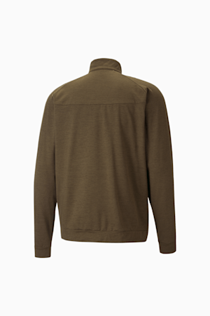 Veste d’entraînement à glissière pleine longueur CLOUDSPUN Homme, Deep Olive Heather, extralarge