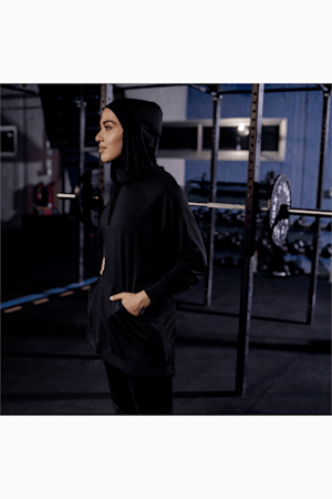 Modest Activewear Training Hoodie Women, Puma Black, extralarge-GBR