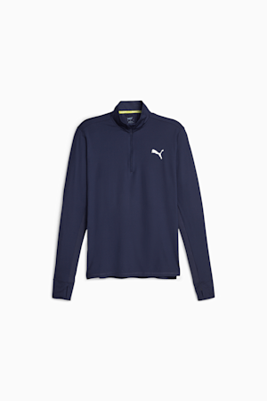 Run Favorite Men's Quarter-Zip Running Top, PUMA Navy, extralarge