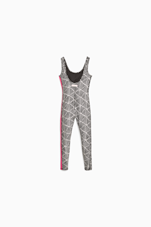 PUMA x LEMLEM Women's Training Bodysuit, PUMA Black-Ghost Pepper, extralarge