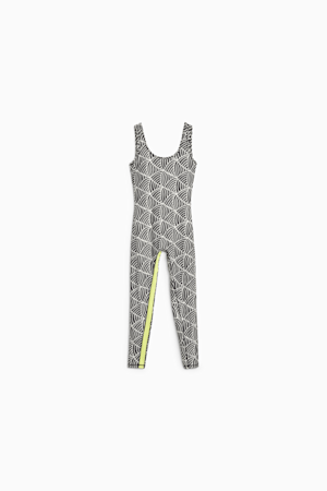 PUMA x LEMLEM Women's Training Bodysuit, PUMA Black-Ghost Pepper, extralarge